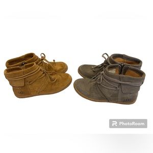 UGG Australia Reid Suede Moccasin Ankle Booties 2 pairs Brand New